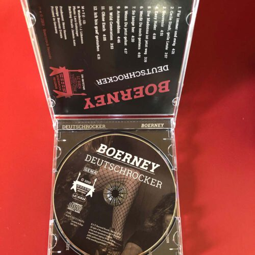 aufgeklappte CD Ansicht Album Deutschrocker Boerney